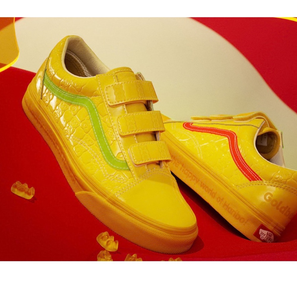 Vans Yellow and Red Sneakers Bold Design